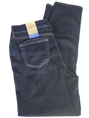 St. John's Bay Jeans Womens Straight Mid Rise Dark Denim Size 10 NWT